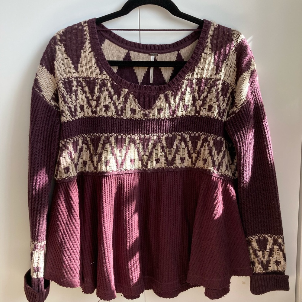 Free People Purple Sweater